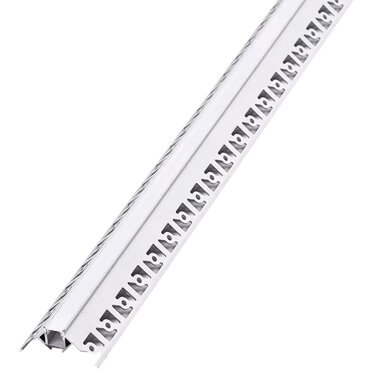 Profil Aluminiu pentru Banda LED Montaj Rigips Colt Exterior 2m Aluminiu Mat