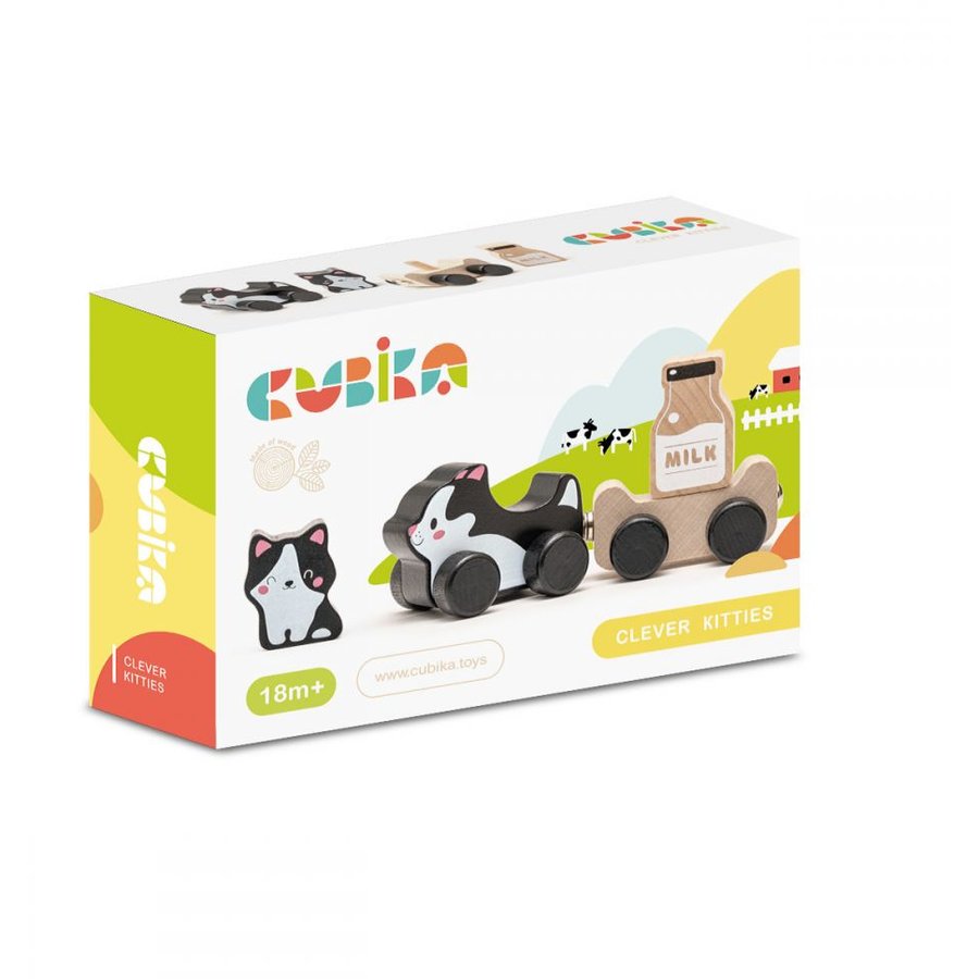 Oferte la Jucarie din lemn Kitties Family