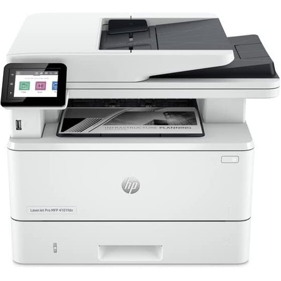 Oferte la Multifunctionala Laser Monocrom LaserJet Pro MFP 4102DW Printare Copiere Scanare Format A4 Wireless Alb