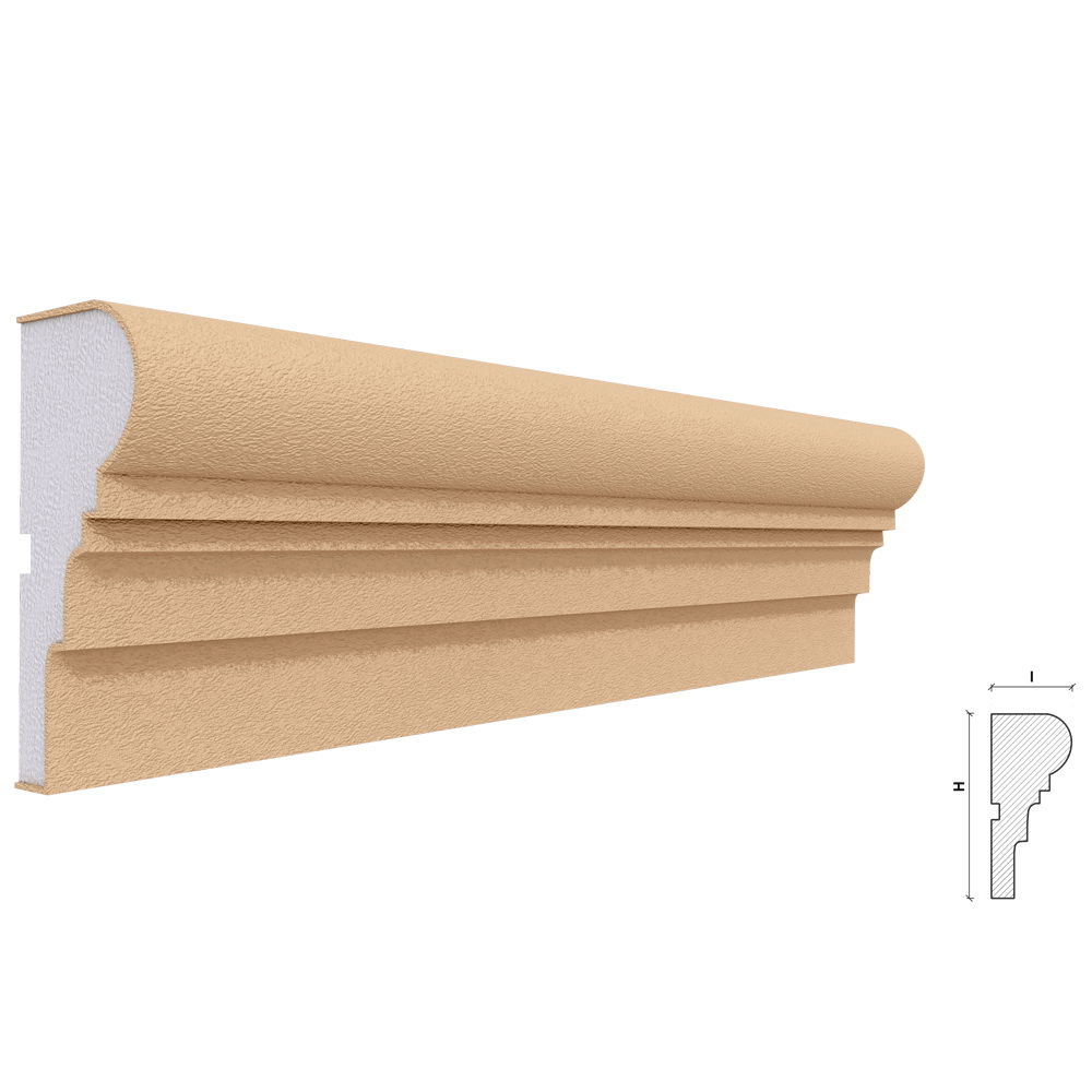 Oferte la Ancadrament ferestre si usi Akfix FP114, polistiren EPS + rasina, 115 x 50 x 2000 mm