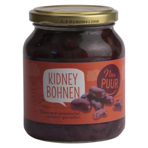 Oferte la Fasole rosie bio, 350g / 230g Nur Puur