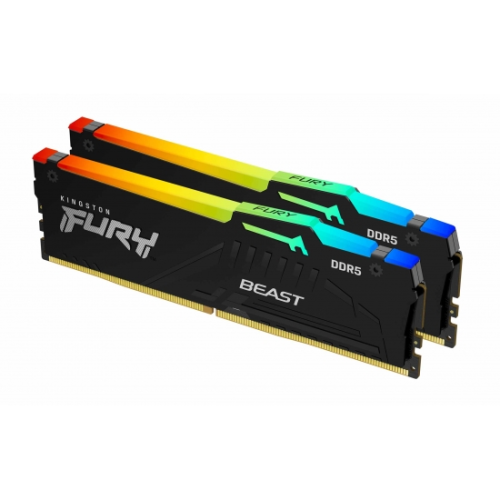 Memorie Fury Beast RGB 128GB (2x64GB) DDR5 5600MHz Dual Channel Kit
