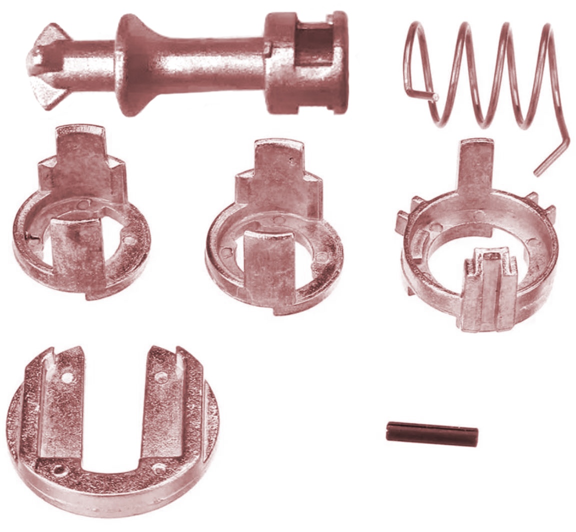 Oferte la Kit reparatie incuietoare yala butuc usa fata Techstar, compatibil cu BMW X5 E53, X3 E83, stanga sau dreapta, metal, 7 piese, Echiv OE 51217035421
