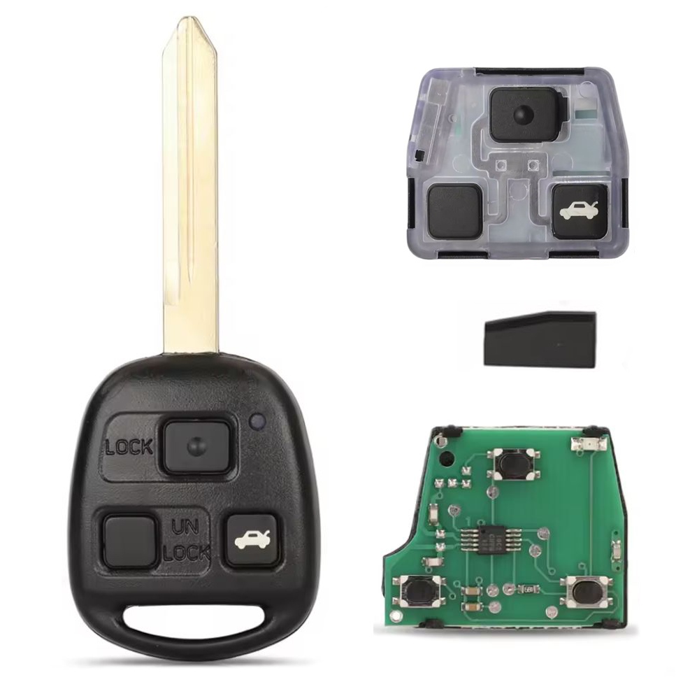 Oferte la Cheie auto completa si programabila Techstar, compatibila cu Toyota Yaris, Avensis, Corolla, Carina – 433MHz, chip 4C, lama TOY47
