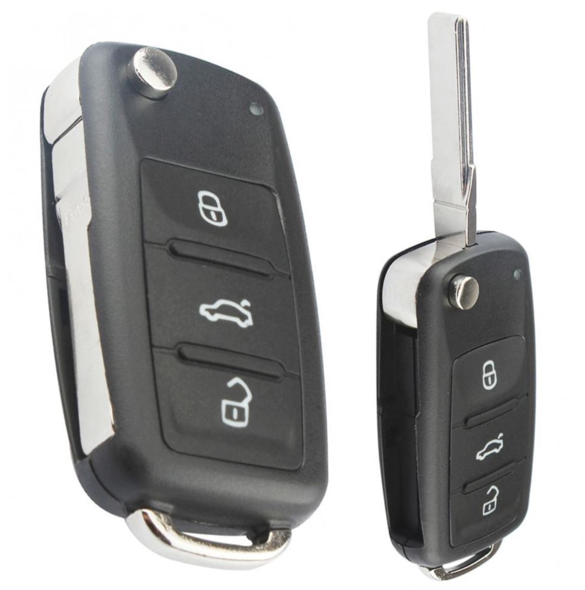 Oferte la Carcasa cheie auto Techstar tip briceag cu 3 butoane pentru Volkswagen – model pliabil, carcasa nedetasabila