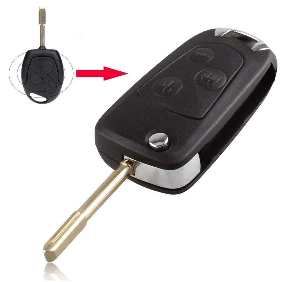 Oferte la Carcasa cheie tip briceag Techstar pentru Ford – compatibila cu lamela FO21, transformare cheie clasica in flip