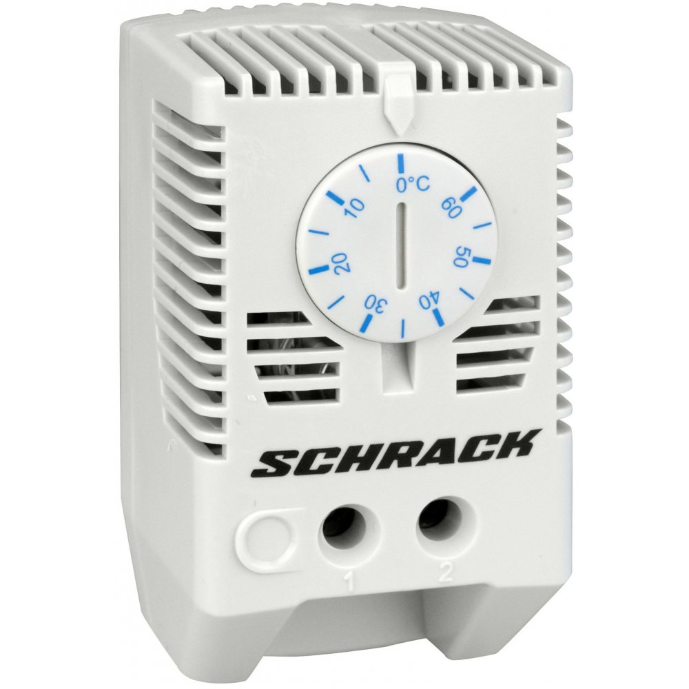 Oferte la Termostat pentru ventilarea dulapurilor 1ND, comutator albastru Schrack IUK08566