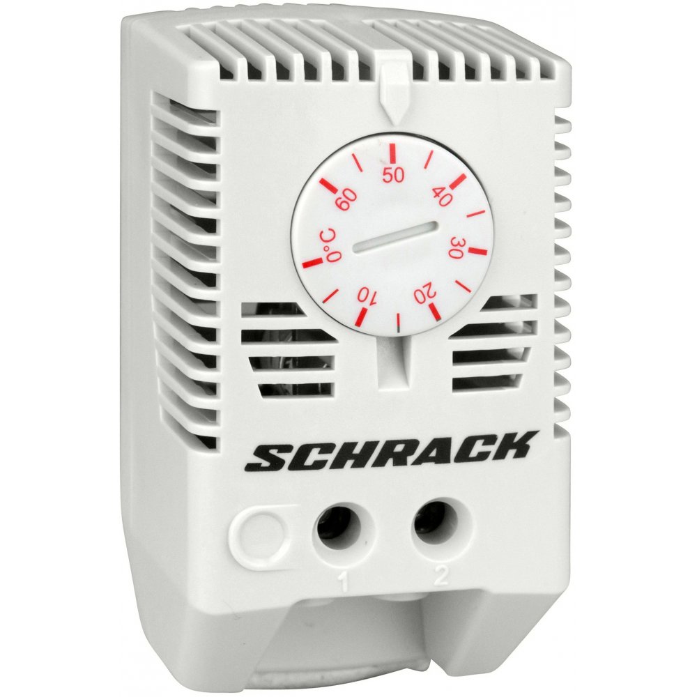 Oferte la Termostat pentru incalzirea dulapurilor, 1NI, comutator rosu Schrack IUK08565