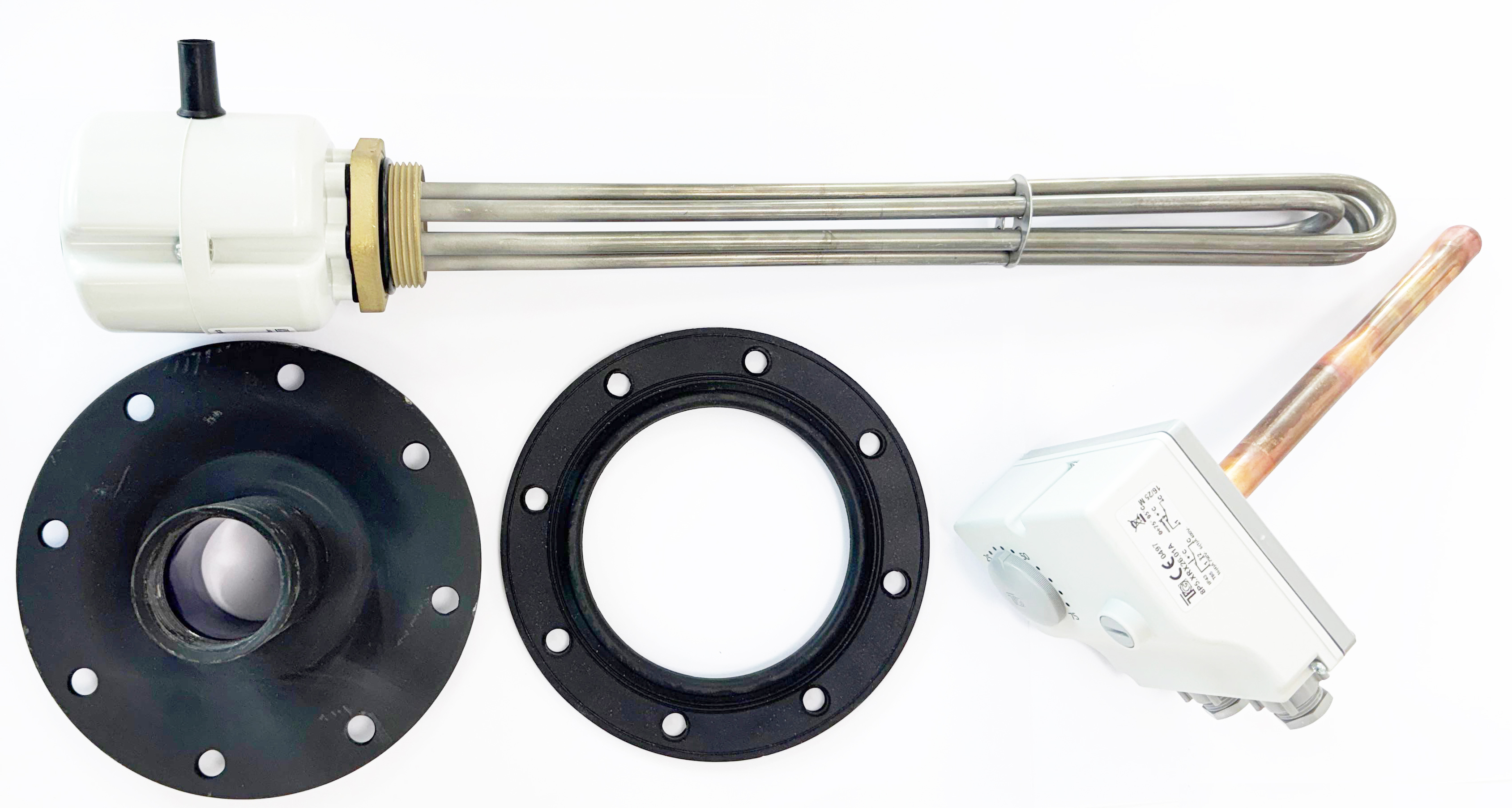 Rezistenta electrica 4.5 kw pentru boilere indirecte OPTIMA EV sau Tesy termostat flansa si garnitura incluse