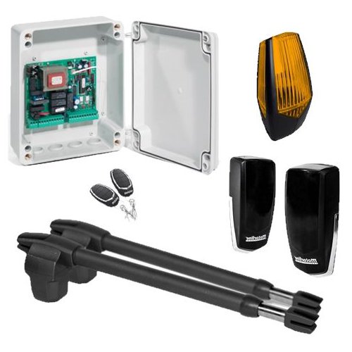 Oferte la Kit automatizare poarta batanta Motorline LINCE400-KIT 2x3m uz rezidential + lampa