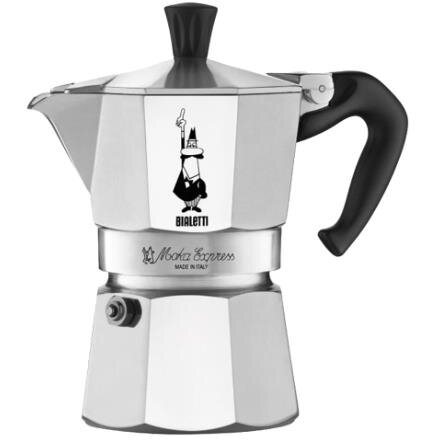 Oferte la Cafetiera Moka Express Moka Pot 3tz 0.13L Aluminiu Argintiu/Negru