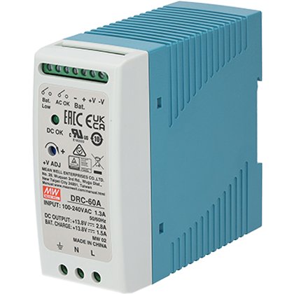 Oferte la Sursa in comutatie cu back-up, 13.8V / 2.8A, monitorizare, sina DIN MeanWell DRC-60A