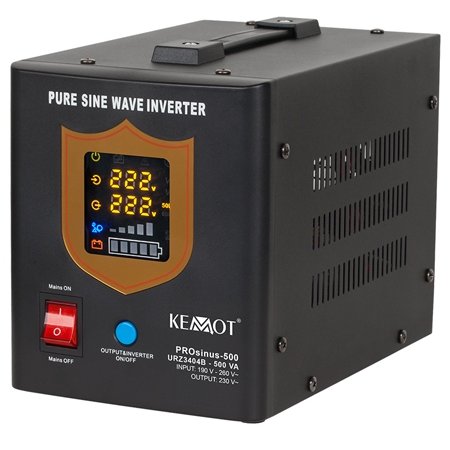 Oferte la UPS CENTRALE TERMICE SINUS PUR 500VA/300W 12V KEMOT URZ3404B, borne externe, unda sinusoida pura