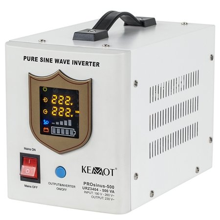 Oferte la UPS centrale termice KEMOT PROsinus-500 URZ3404, 500VA / 300W, borne externe, unda sinusoida pura