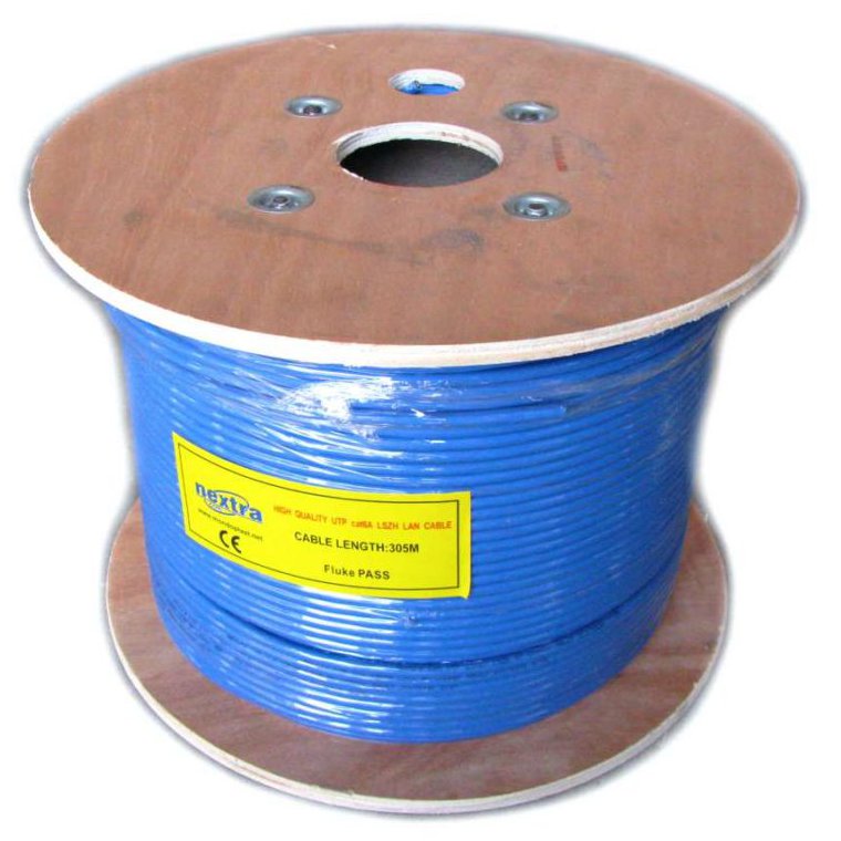 Oferte la Rola 305 ml cablu U/UTP CAT6 A, 500MHz Fluke pass- blue LSNH, AWG23 cupru nextraCOM - XTUTP6A-LSZH