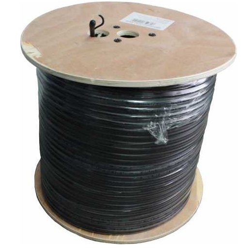 Oferte la Cablu coaxial RG6 cu sufa, fire otel cuprat, triplu ecranat, rola 305m RG6MES-CCS/AL-TRISLD-305BK-WL