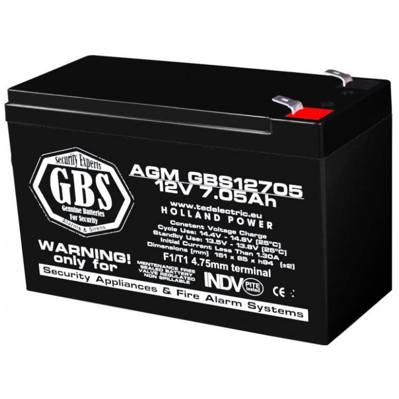 Oferte la Acumulator 12V 7Ah F1 AGM VRLA GBS lot F1010 GBS12705
