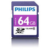 Oferte la Card memorie PHILIPS SDXC FM64SD55B/10,  64GB, CLASS 10