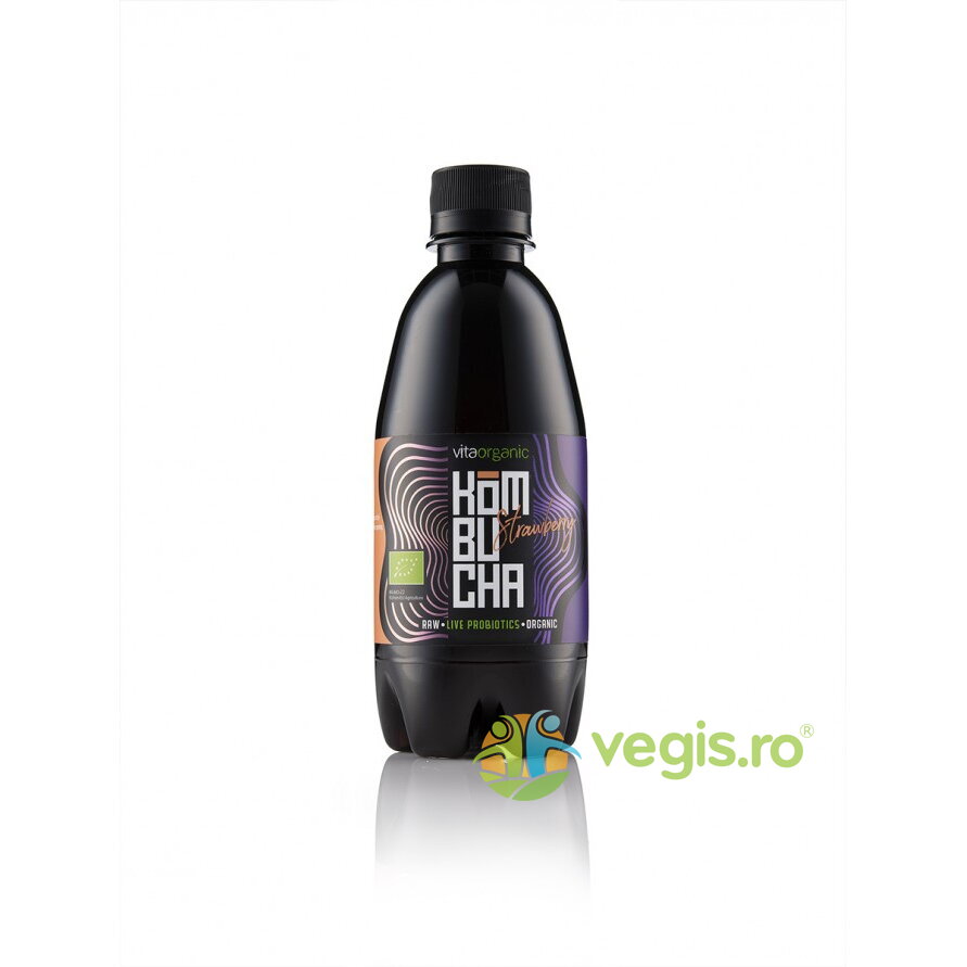 Oferte la Kombucha cu Capsuni Raw Ecologica/Bio 330ml