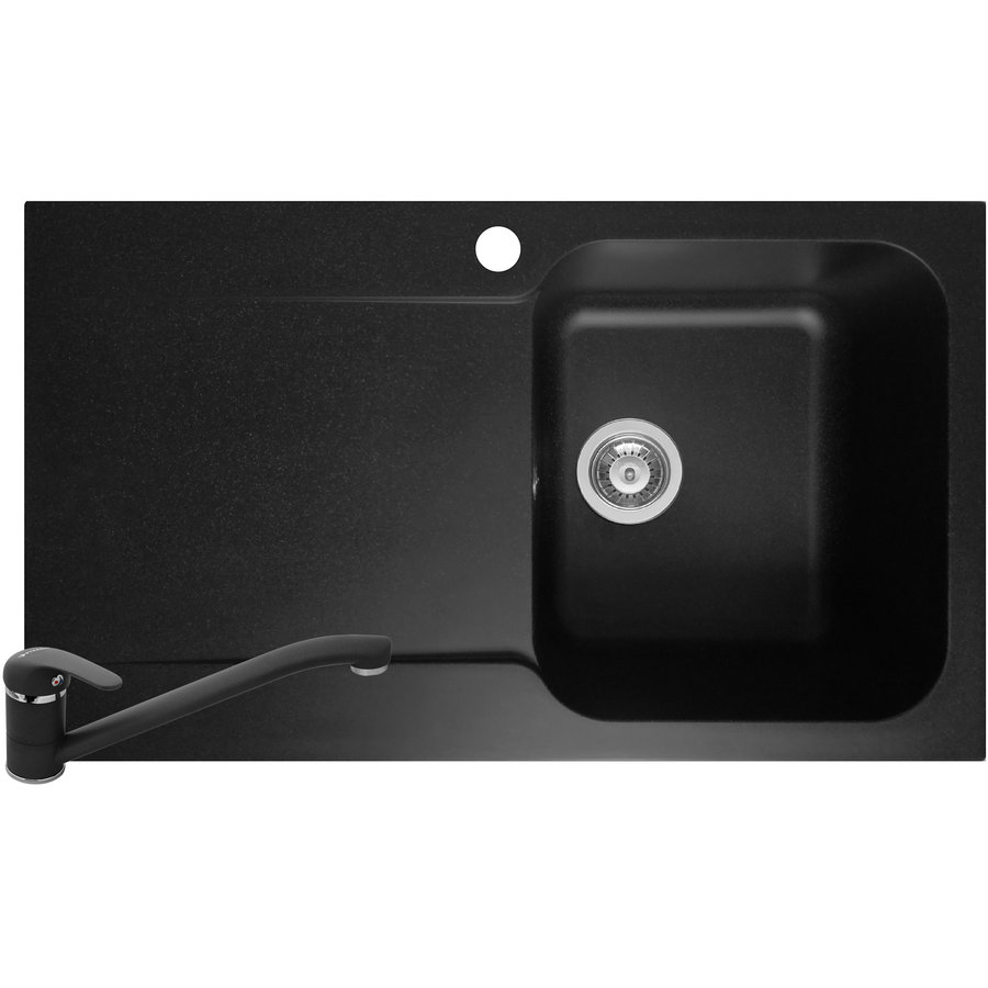 Oferte la Pachet chiuveta soft compozit bucatarie Level ARTITHEK 1B 1D DR + Baterie Negru