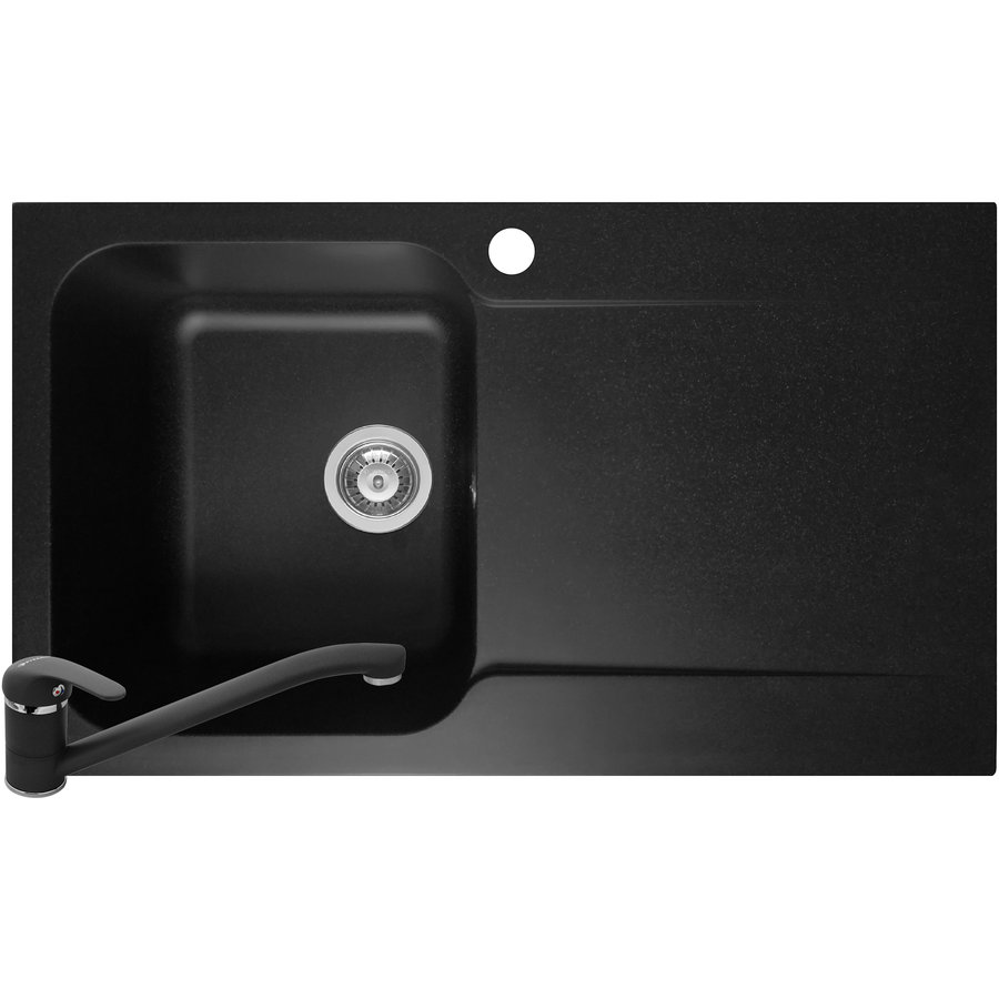 Oferte la Pachet chiuveta soft compozit bucatarie Level ARTITHEK 1B 1D ST + Baterie Negru