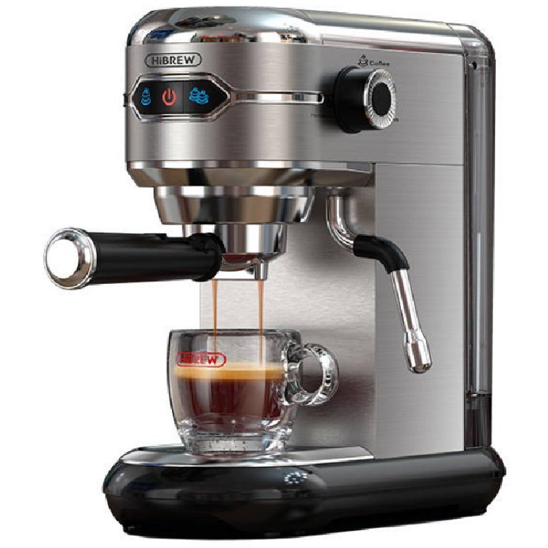 Oferte la Espressor cafea H11, 19 bar, 1450W, 1100ml, Compatibil cu cafea macinata si pastile Pad ESE, Negru/Gri