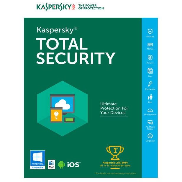 Oferte la Kaspersky Total Security 2019, 4 Dispozitive, 2 Ani, Licenta Reinnoire Electronica