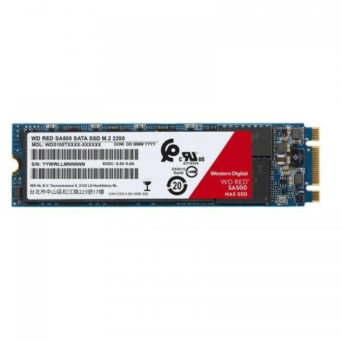 Oferte la SSD Western Digital Wd Red SA500 NAS SSD 500GB M.2 SATA3 R/W:560/530 MB/s 3D NAND