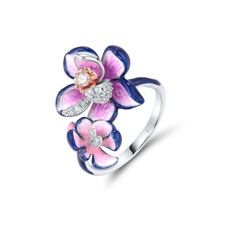 Oferte la Inel floare mare din argint Lorelei