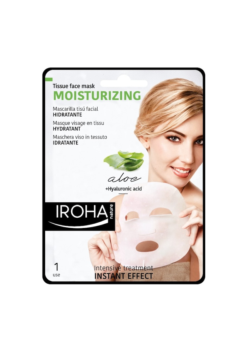 Oferte la Masca pentru ten  Aloe Vera + Green Tea + Ginseng + HA