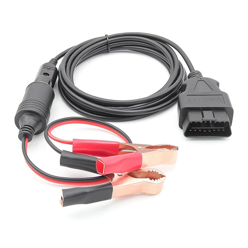 Oferte la Cablu Salvare Memorie ECU 12V, JFIND JC02 OBDII Memory Saver, cu Mufa OBD, Clesti Crocodil, Mufa Bricheta, Backup Alimentare, Siguranta 8A, Lungime 3m, Compatibil Toate Masinile