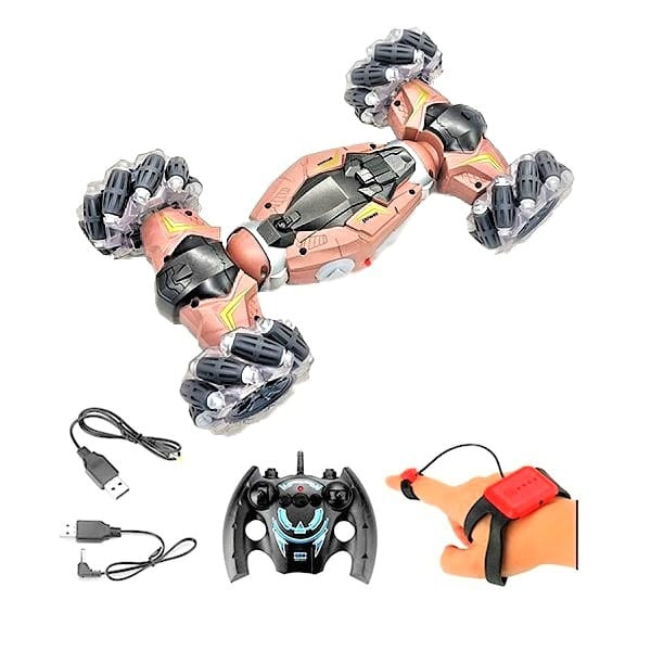 Oferte la Masinuta Twister Car cu telecomanda si control prin gesturi (Culoare produse: Rose Gold)