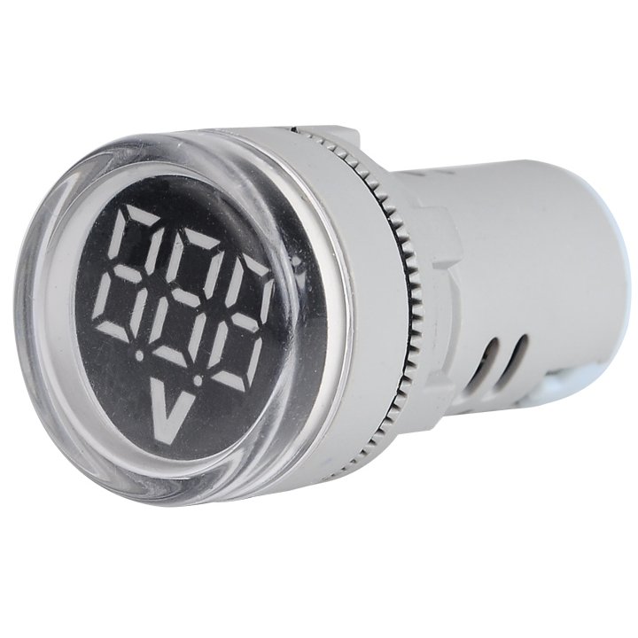 Oferte la Voltmetru digital cu LED si afisaj luminos Indicator de tensiune AC 60-500V, ALB SINOTIMER ST16V-01