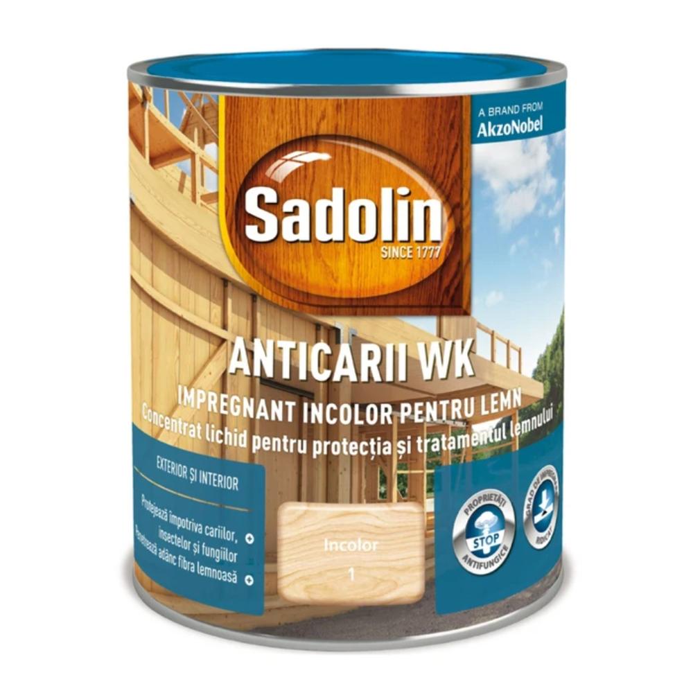 Oferte la Impregnant pentru lemn Sadolin Anticarii WK, interior/exterior, incolor, 0.75 l