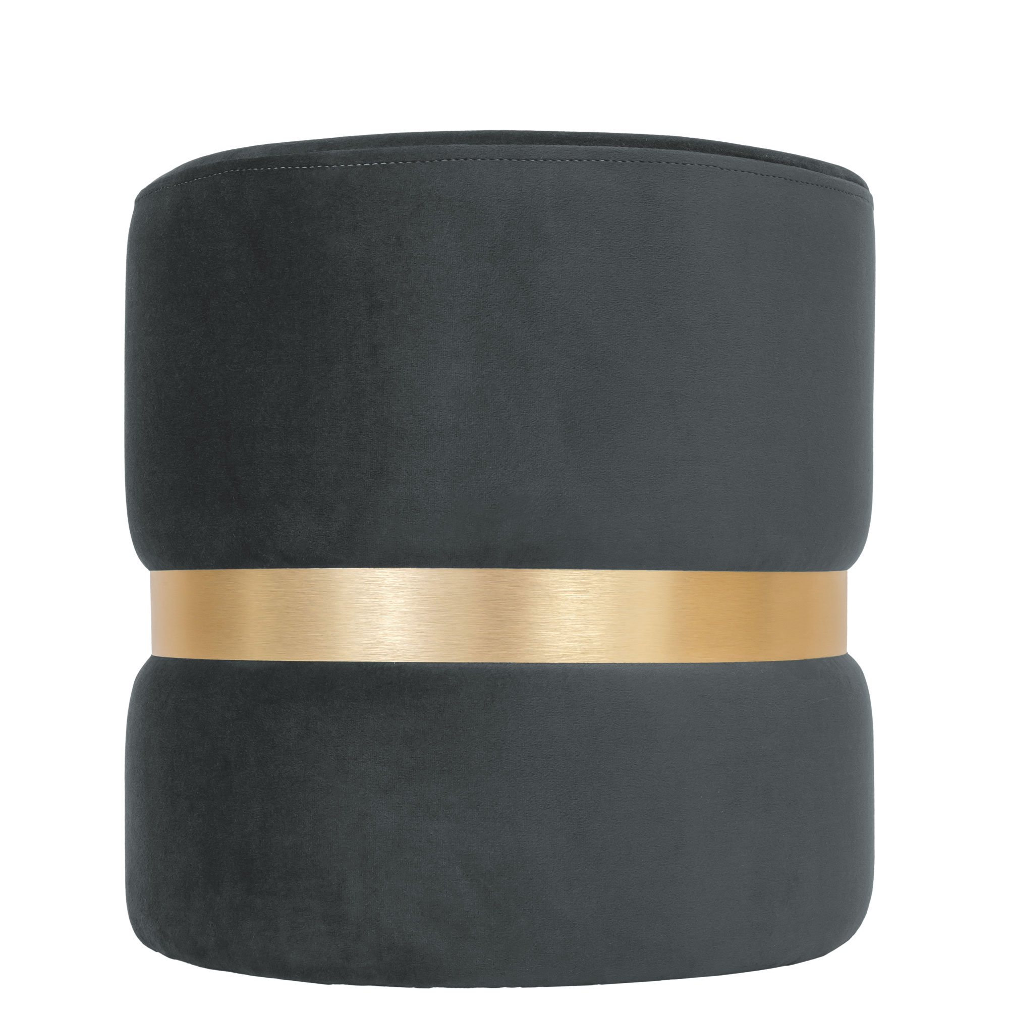 Oferte la Taburet Ring, inel auriu, stofa gri deschis H30, rotund, 38 x 38 x 40 cm