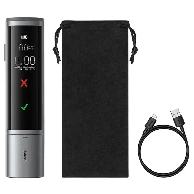 Oferte la Alcooltest electronic fara gura Baseus SafeJourney Pro(gri) 6932172619374