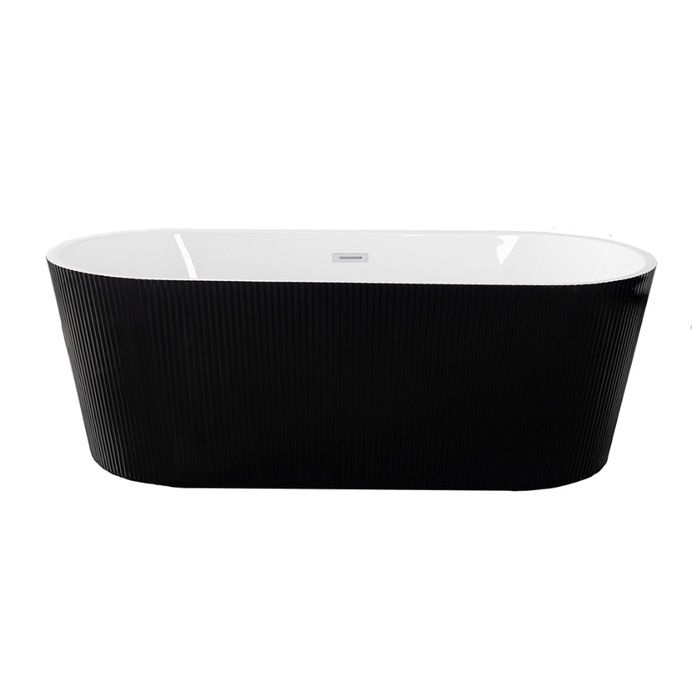 Oferte la Cada baie freestanding Sanotechnik, ovala, negru, 170 x 75 x 58 cm