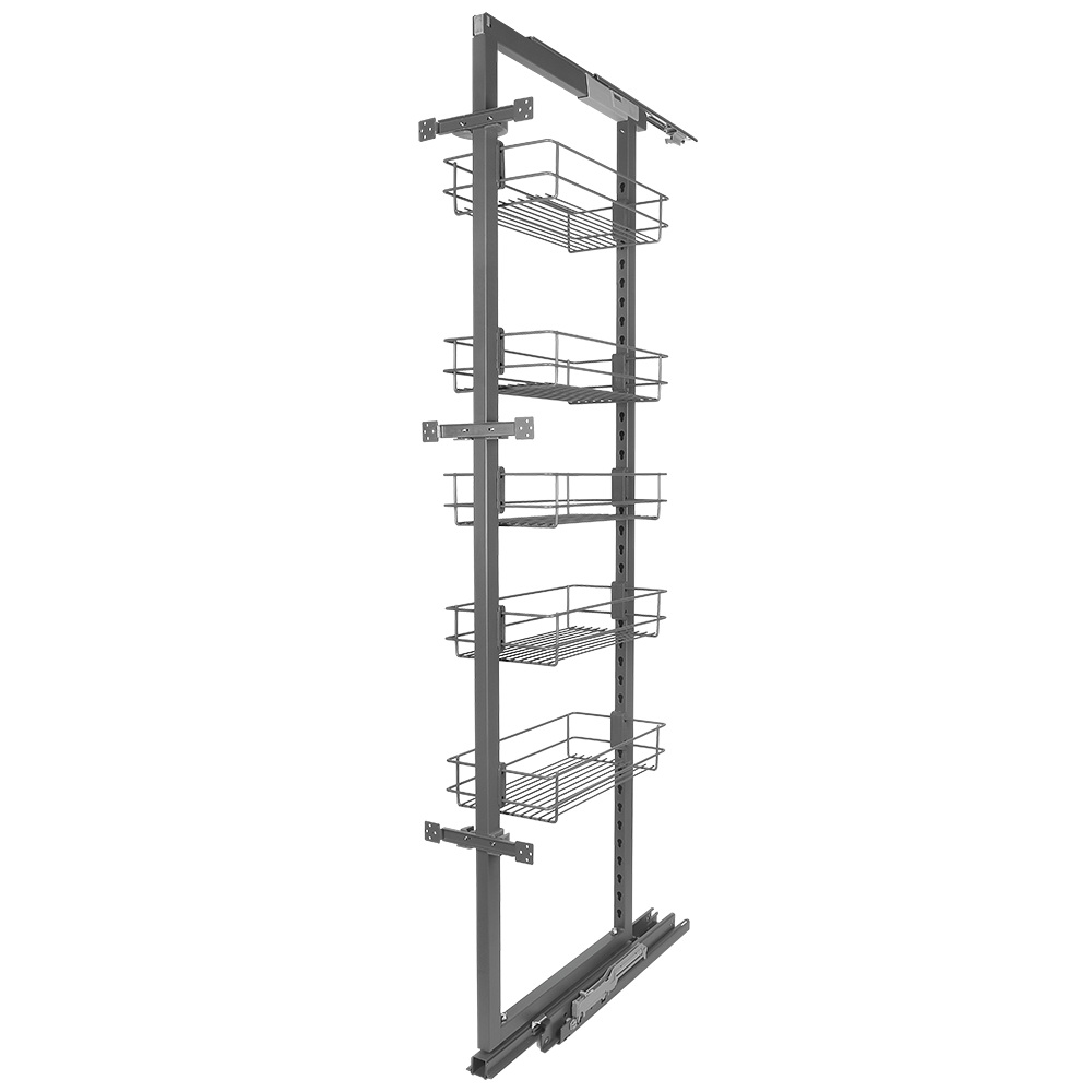 Oferte la Coloana extractibila Siderplast, inox, antracit, 300 mm, 5 rafturi