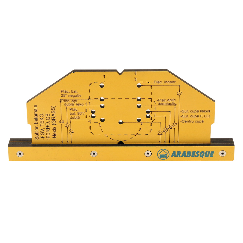 Oferte la Sablon/matrita universal marcare gauri pentru instalare balamale si placute FGV, Teko, 48/6mm