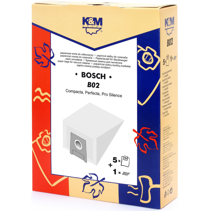 Oferte la Set Saci Aspirator Hartie 5 Saci plus 1 Filtru pentru Bosch/Siemens typ E D G