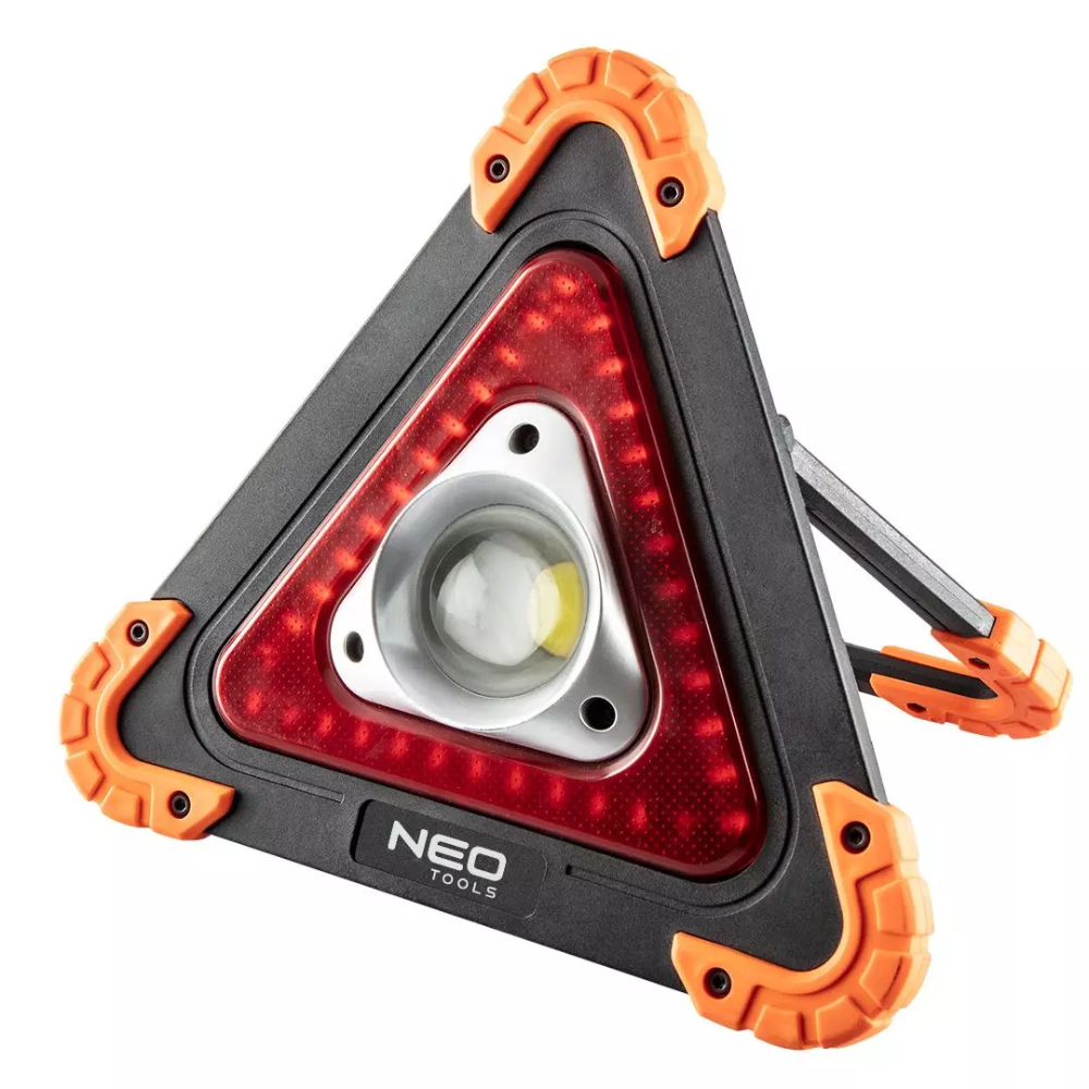 Oferte la Lampa cu baterii + triunghi avertizare 2in1 Neo Tools 99-076 Led COB, 10 W, 800 lm, 3 moduri iluminare