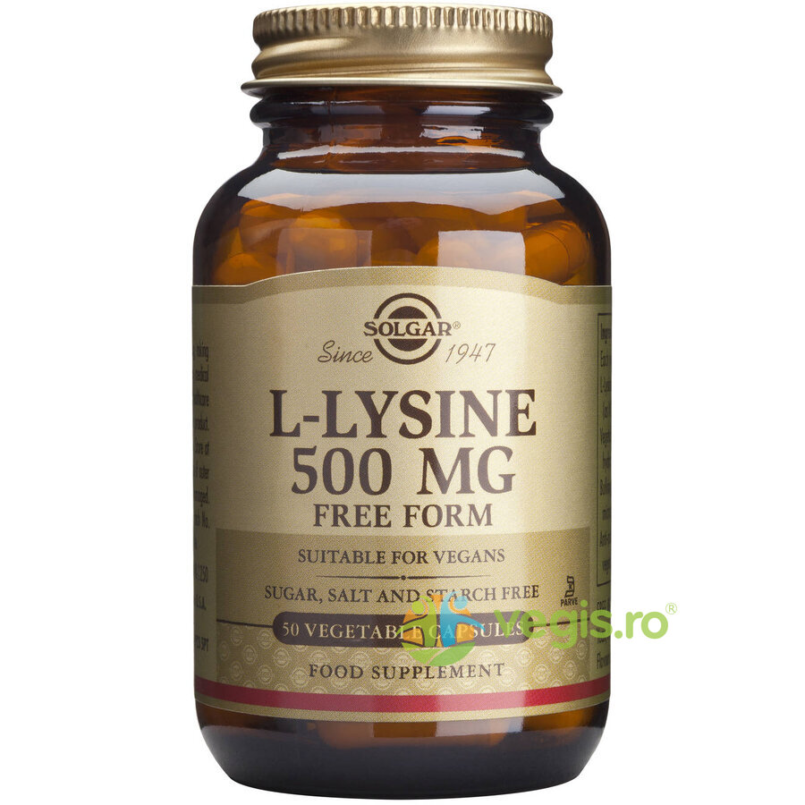 Oferte la L-Lysine 500mg 50cps Vegetale