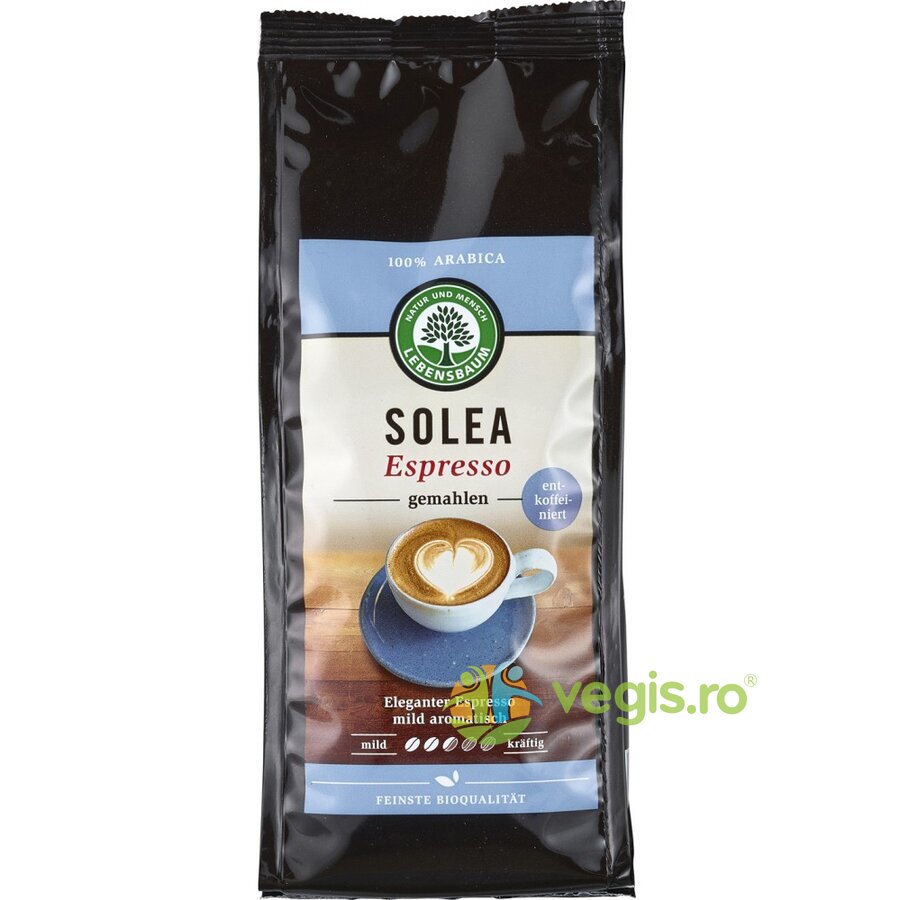 Oferte la Cafea Solea Espresso Macinata Decofeinizata Ecologica/Bio 250g