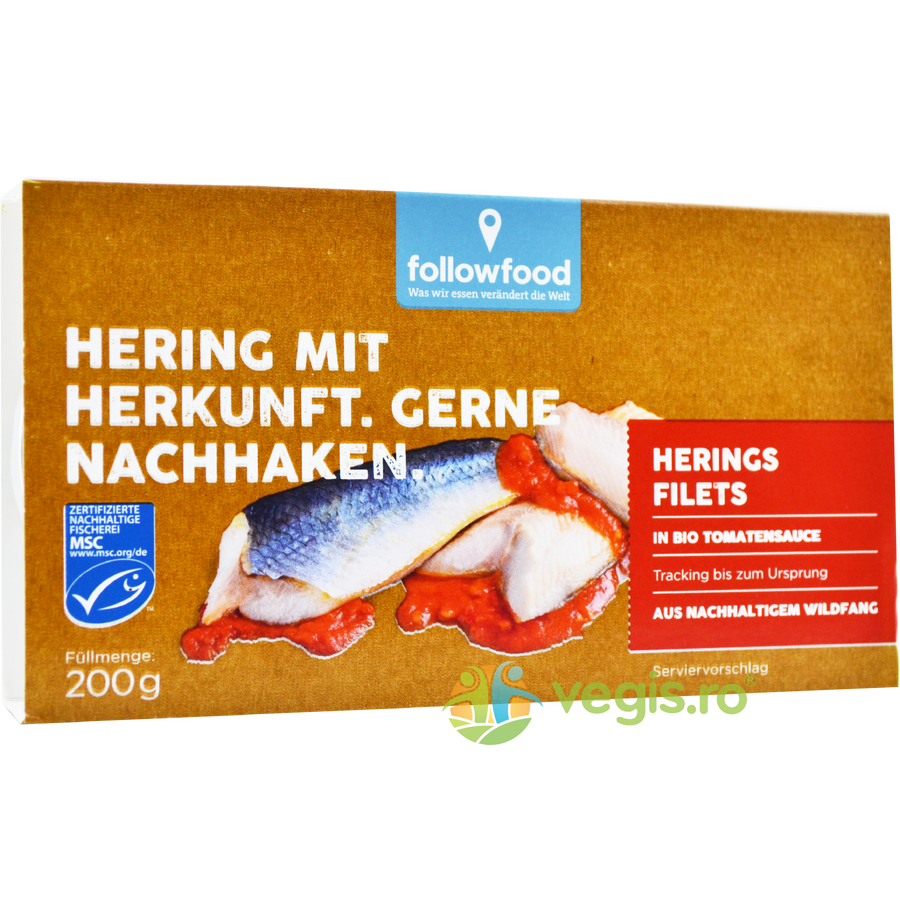 Oferte la File de Hering in Sos de Tomate 200g