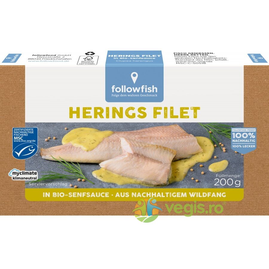 Oferte la File de Hering in Sos de Mustar 200g