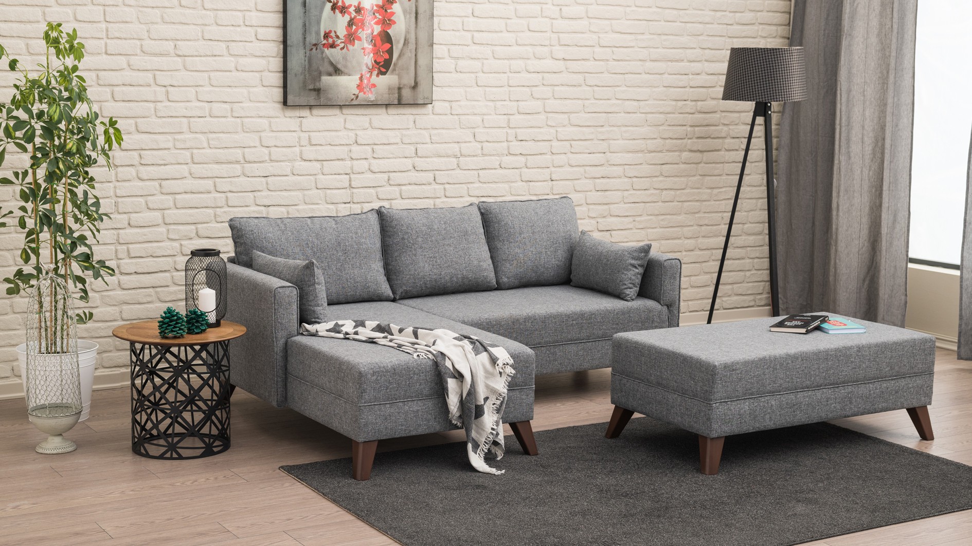 Oferte la Canapea Tip Coltar Cu Posibilitate de Dormit Bella Corner Sofa Left 2