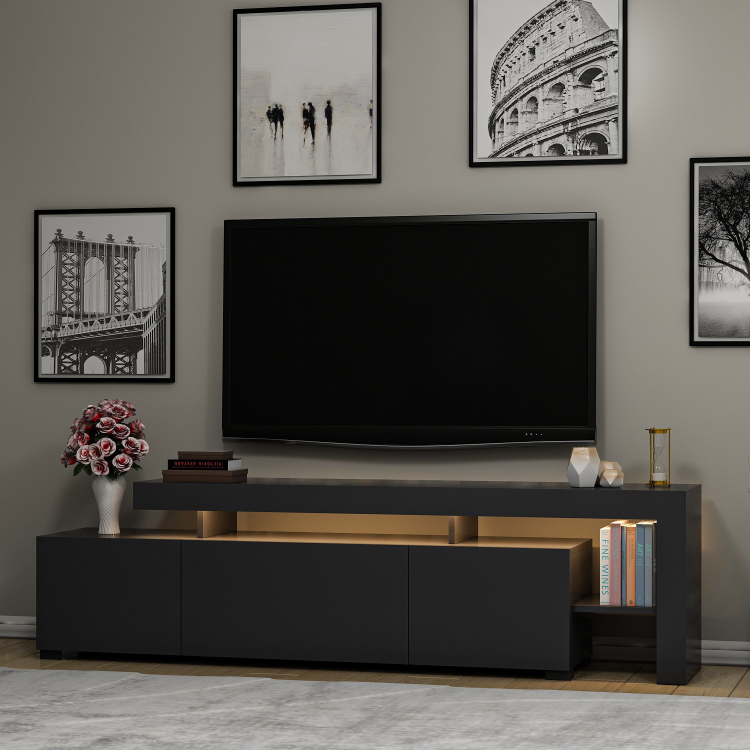 Oferte la Comoda TV 192 X 53 X 37 Beliz - Anthracite