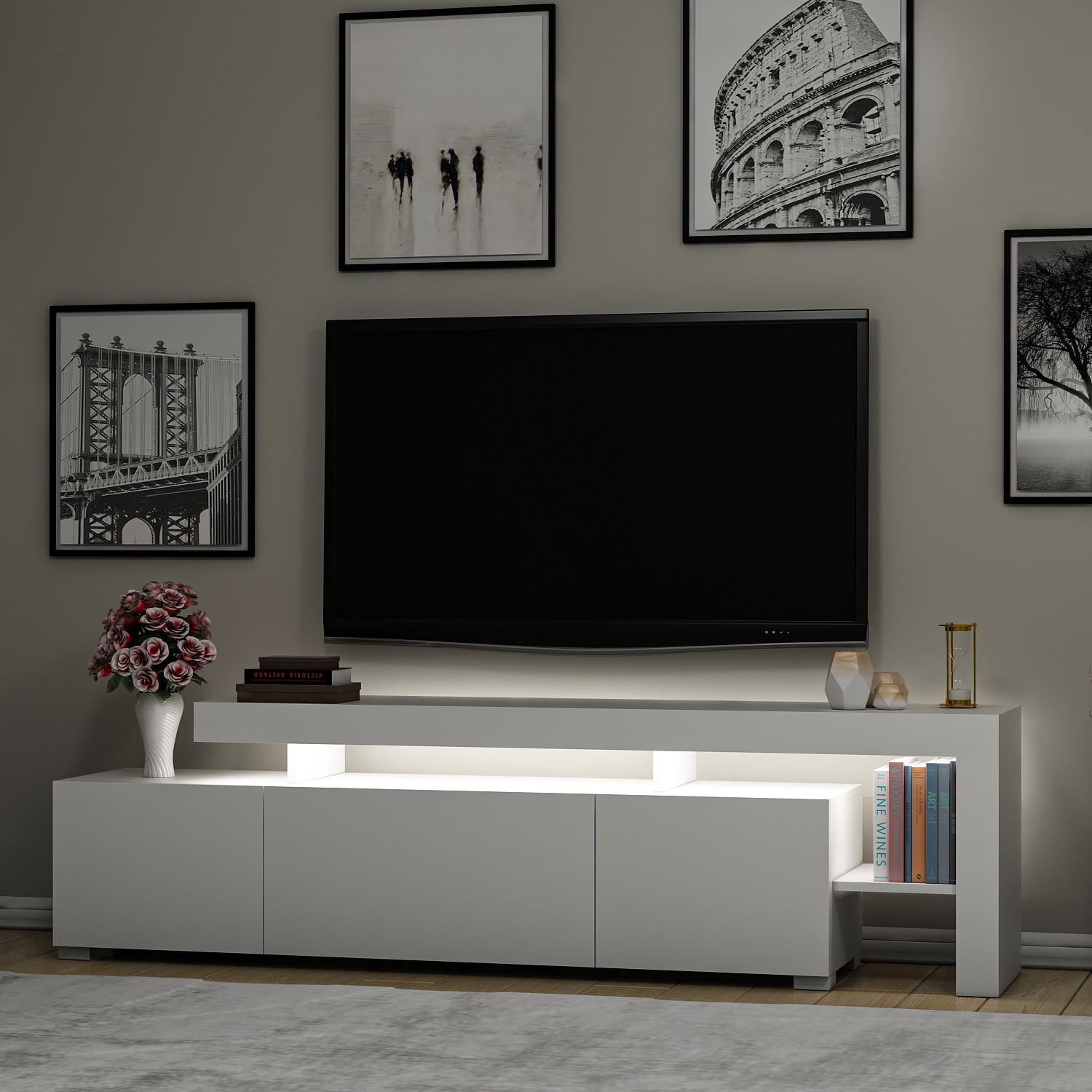 Oferte la Comoda TV 192 X 53 X 37 Beliz - White