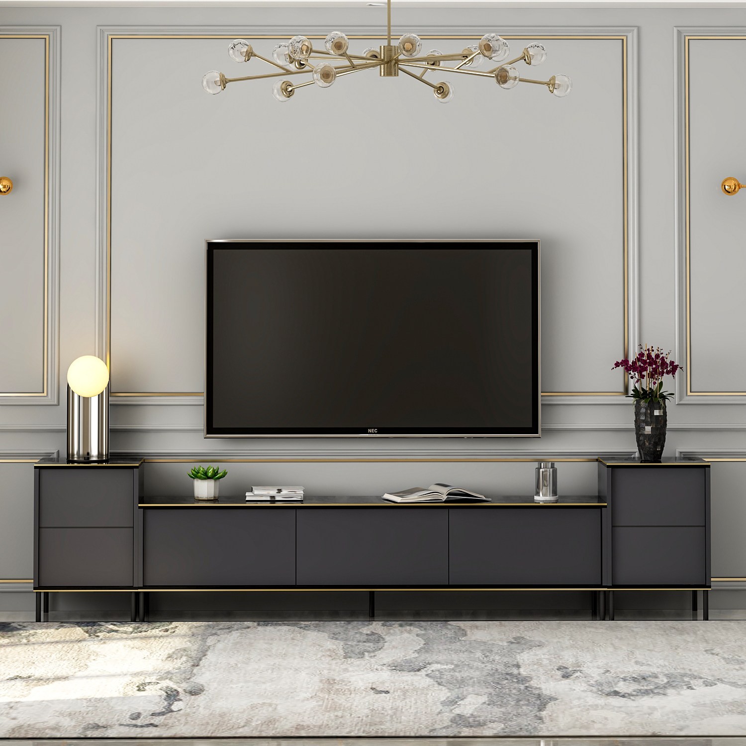 Oferte la Comoda TV Stil Modern 180 X 45.2 X 35 Imaj - Anthracite