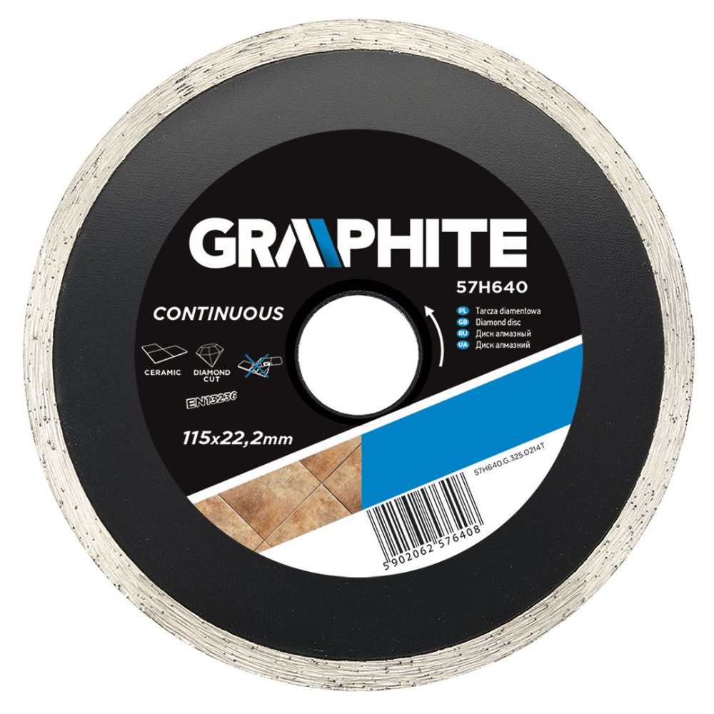 Oferte la Disc diamantat beton/ceramica, Graphite, 115 x 22.2 x 1.5 mm